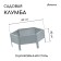 Galvanized flowerbed, d = 60 cm, h = 15 cm, Greengo
