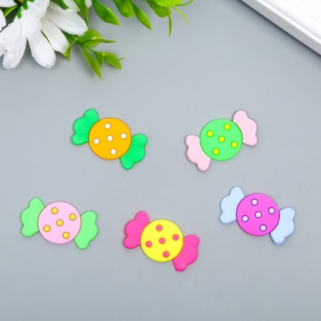 Decor for creativity Rubber "Candy" set 15 pcs mix 1.7x3.3 cm