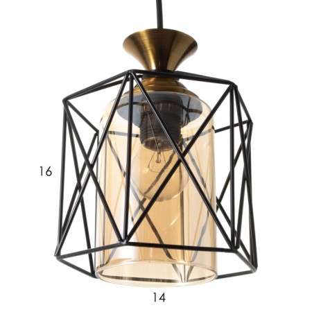Lamp Bayerlux 2117/1bk E27 40W Black 16x16x100 cm-6