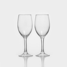 A set of glass glasses for the wine Luminarc Rindrop, 190 ml, 2 pcs, the color is transparent