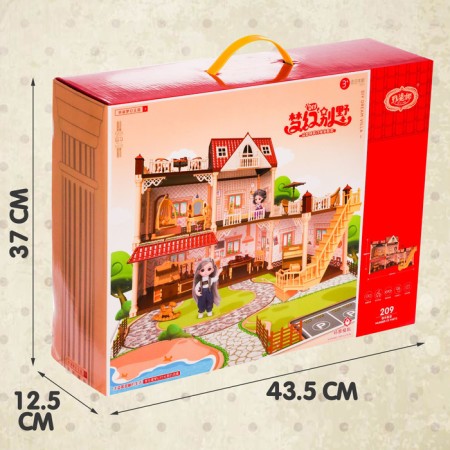 House for dolls "My dear house", with dolls 2 pcs., 209 details, with accessories-5