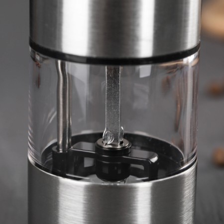 Electric mill, for spices, 22 cm, stainless steel, acrylic-2