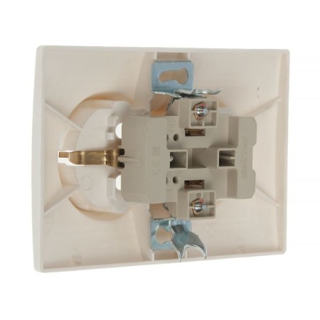 Smartbuy Rosette "Venus", 16 A, double, hidden, with salary, white-1