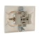 Smartbuy Rosette "Venus", 16 A, double, hidden, with salary, white