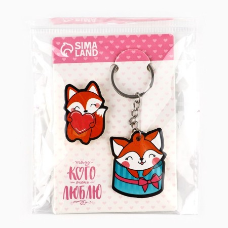 Gift set "Fox" icon + keychain, 6.8 x 10.5 cm.-8