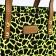 Bag Female Tout with zipper, green color