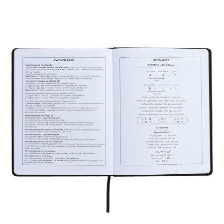 Universal Diary Grade 1-11, 48 sheets "Girl", hard cover of artificial leather, lies, universal cheat sheet, block 80 g/m2-9