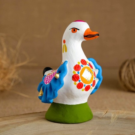 Dymkovo toy "Duck", 10 cm, mix