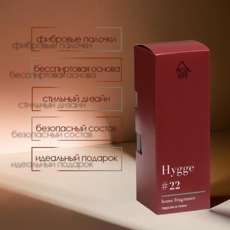 Diffusor aromatic Hygge #22 peach and peony 50 ml-3