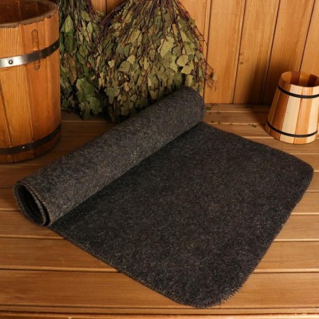 A sunbed for the bath "Classic", felt, dark, 150x50cm-10