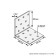 Corner Fixing equilateral KUR 100x100x40 zinc, 1 pc.