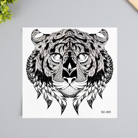 Black Tiger Black Tattoo 38x24 cm