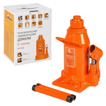 Telescopic jack Airline, 6 tons, lifting height 230-480 mm, in bag