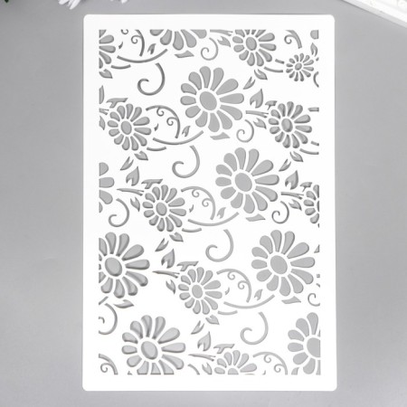 Stencil "Flower pattern" 24x16 cm