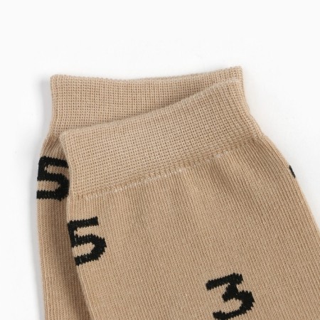 Women's socks minku "numbers" Beige color, rr 36-37 (23 cm)-1