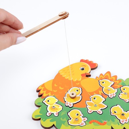 Fishing "Easter: chicken with chickens"-4