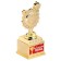 The reward figure “Brilliant victories”, 13 x 5.5 x 5 cm, plastic, gold