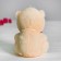 Soft toy "Bear with Heart", sequins, red-silver color