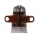 Outdoor angle (external) with fasteners for a skirting board of 55mm "decoration", 210 oak ash