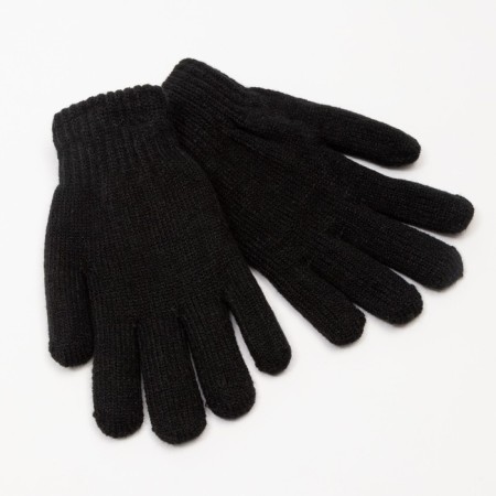 Gloves female thermo, black color, size 7-8