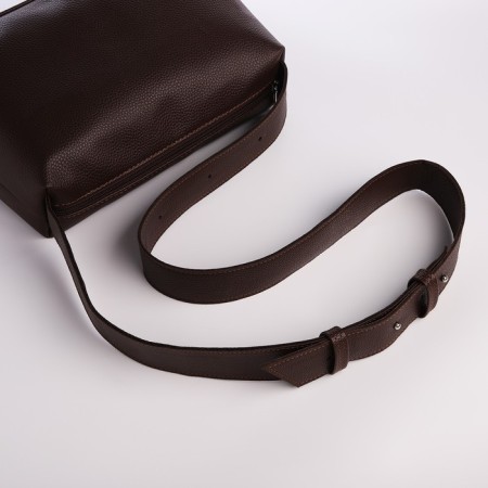 Women's bag over the shoulder Textura, average size, brown color-4