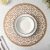 Serving napkin on the table "charm", 38 × 38 cm, metallic color brown