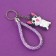 Keychain for keys "take me on the handles", 12 x 3.5 cm