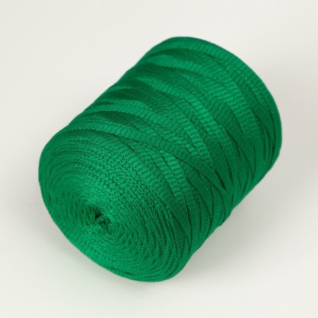 Knitting cord 100% polyester 5 mm cylinder, 180 g, 140 m 25 - green-1