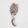 Natural fur mouse, 7.5 cm, dark gray