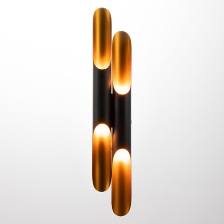Sconces "bambo" 4he27 Black-gold 60x6x6cm