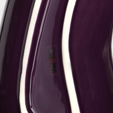 Ceramic eggplant plate, deep, purple, 25.5 cm, 1 variety, Iran-4