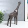 Souvenir ceramics "Giraffe" matte chocolate 30x7.5x24 cm