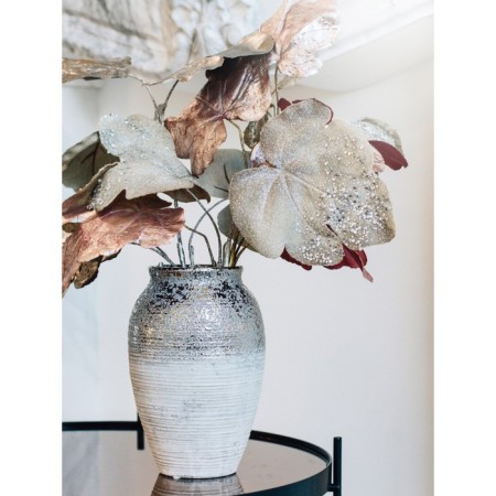 Decorative vase "Funding", 16 × 16 × 25 cm, color gray metallic