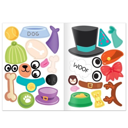 A book with stickers “Funny face. Create your pet ", 12 pp., 68 stickers-3