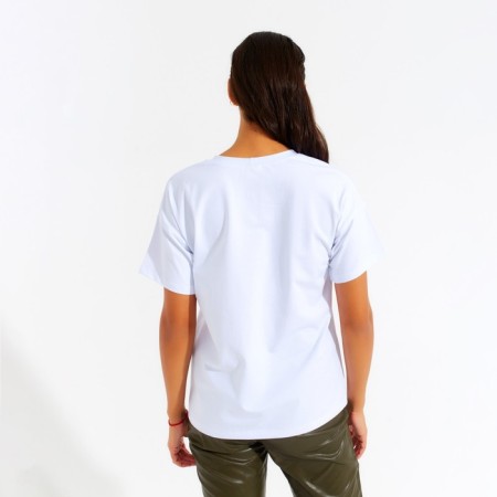 Women's T-shirt Minaku "Girl" Color White, Rr. 48-2