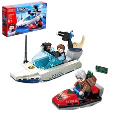 Block designer for boys Police “Pursuit on the Boat”, 120 parts