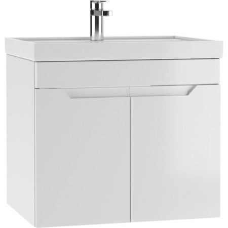 Optima domino cabinet under the Classica 60 sink, gloss, suspended, without a box