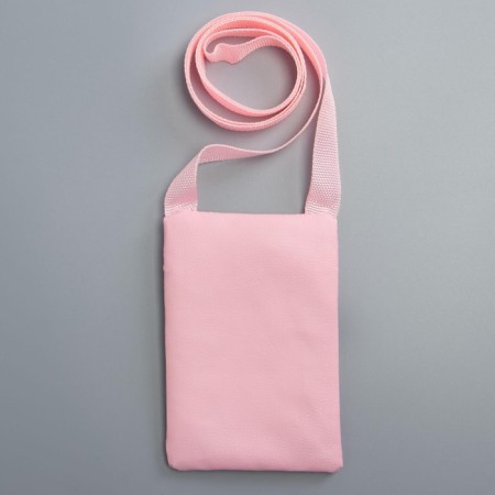 Gift set for the girl "Bunny", bag, brooch, pink color-3