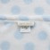 Baby plaid with a toy, size 90x120 cm, blue color