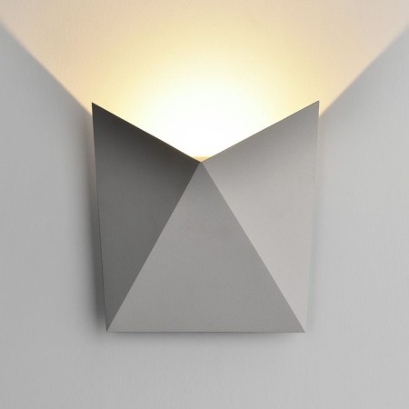 Wall lamp Elektrostandard, Batterfly Led 9 W, 75x170x170 mm, IP54, Gray color