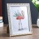 Photo frame plastic 15x20 cm "Valentine" white with a gold drawing 23x18 cm