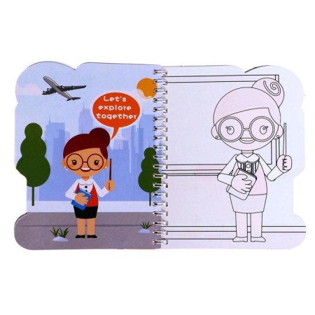 A book for drawing water "Profession", with a marker-2