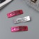 Invisible hair "Hadley" (set of 3 pcs) straight, 5 cm, pink