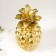 Souvenir Polystone "Golden Pineapple" 22x10x10 cm