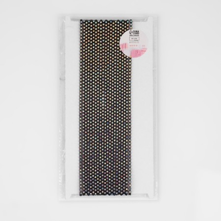 Rhinestones on threads, with holography, 3 mm, 9 ± 1 m, black color-3