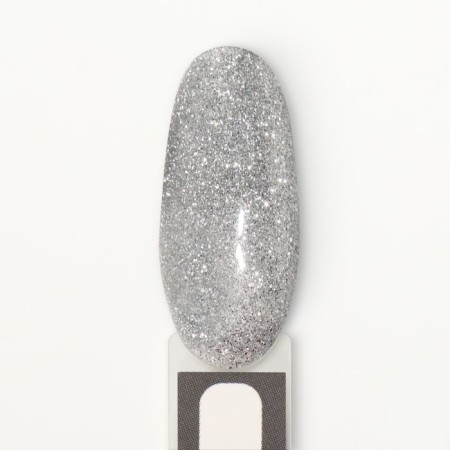 Gel nail polish, “shining Star”, reflective, 3 phase, 8ml, led/uv, silver color (001)-8