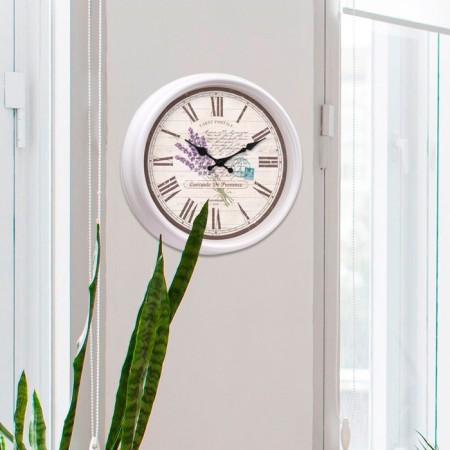 Wall clock, series: interior, "flowers", smooth move, d-31 cm-3
