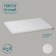 Professional cutting board Hanna Knövell, 40 × 30 × 1.2 cm, white color