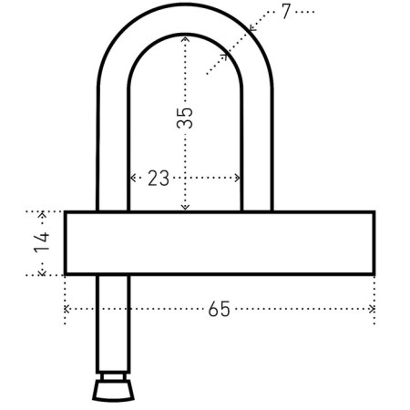 The castle of the hinged "gait" VS-3ka, blister, d = 7 mm One secrecy-3