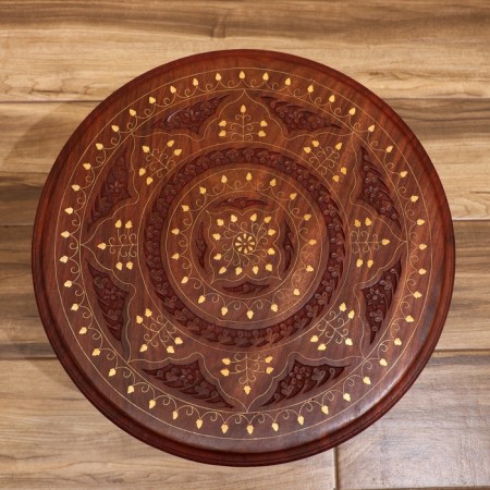 Carved "Circle" tree 45x45x39 cm-5